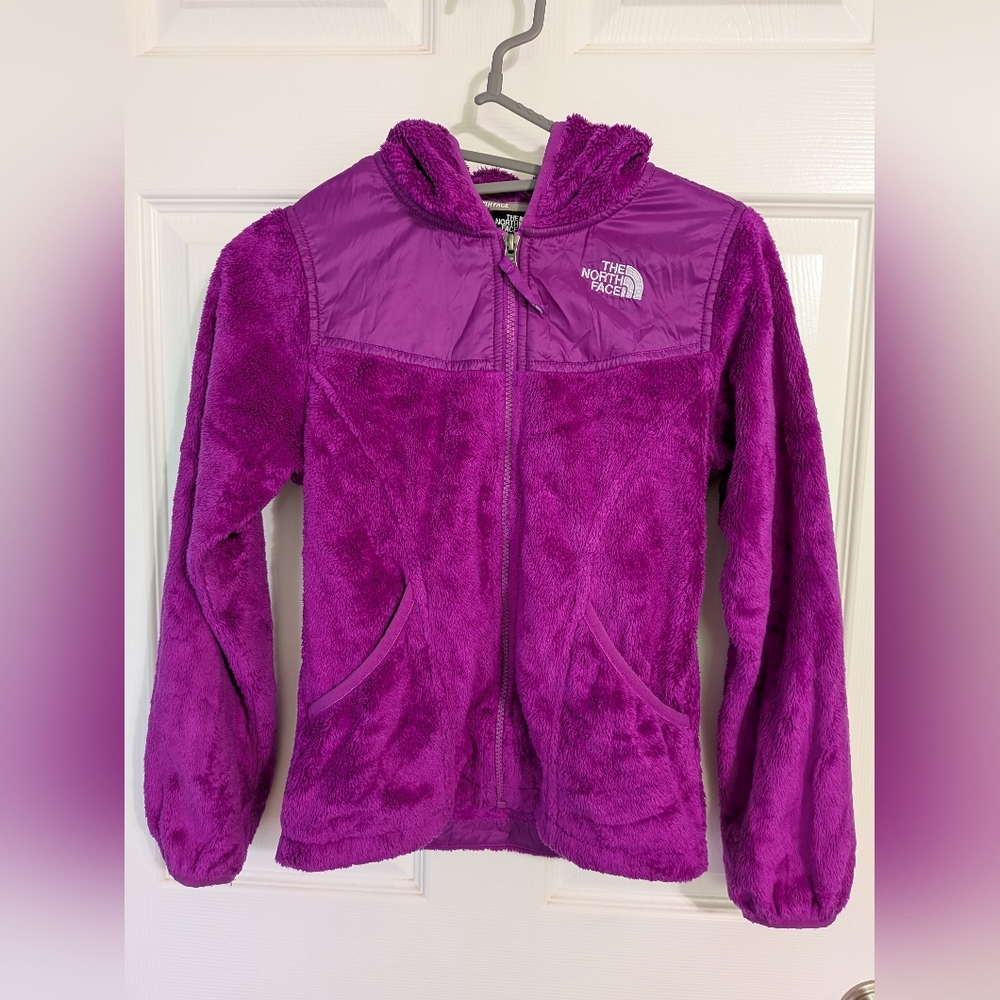 The North Face Kids' Magenta Fleece Hoodie Size Medium